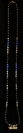 Talisman locket beaded necklace: Lapis Lazuli (gold)