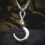 Serpent - Silver pendant - medium size